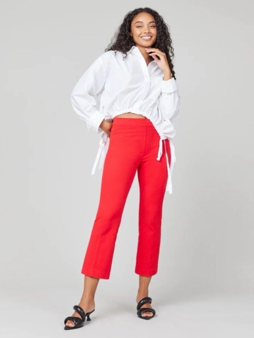 NWT Spanx On the Go Polished Kick Flare Ponte Pant in True Red - XL